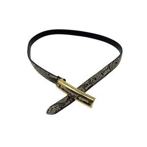 Worthington Womens Snake Skin Print Skinny Fashion Belt Size L Large 27 " -  30"